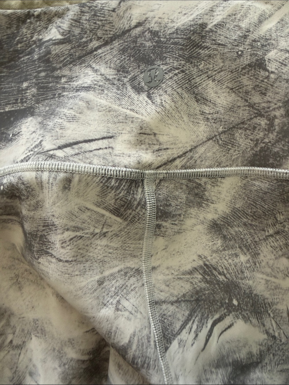 lululemon athletica Men’s Black & White Marble-Print Joggers